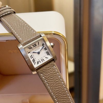 Cartier Tank  Swiss Quartz Movement Francaise Stainless Steel 27*32MM Watch